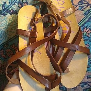 brown sandals